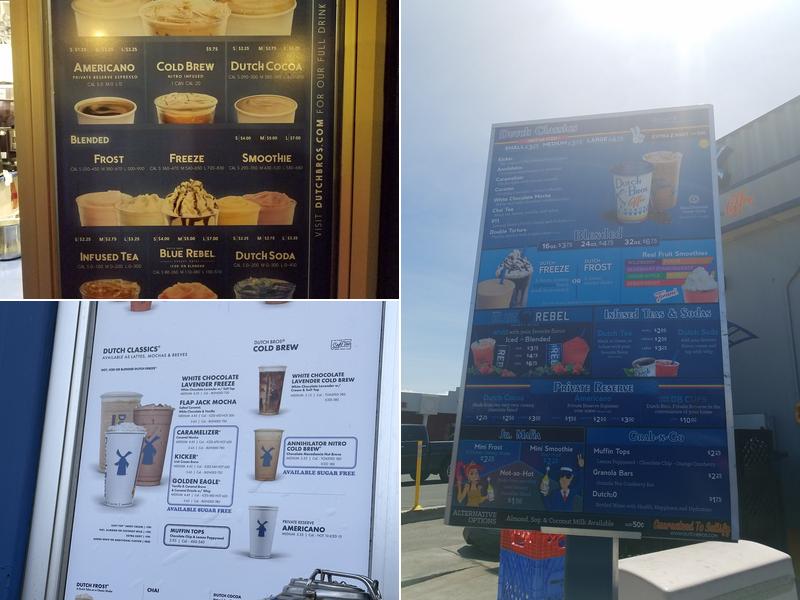 Dutch Bros Coffee Menu