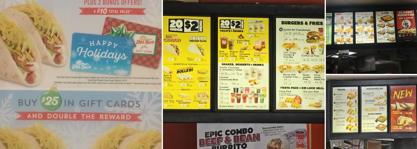 Del Taco Menu
