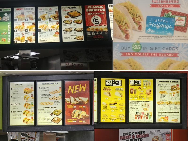 Del Taco Menu
