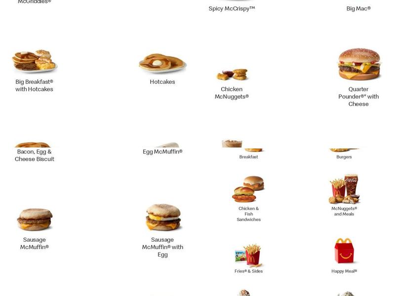 McDonald's Menu