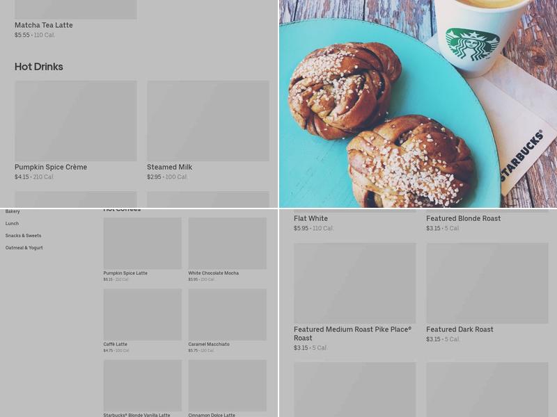 Starbucks Menu