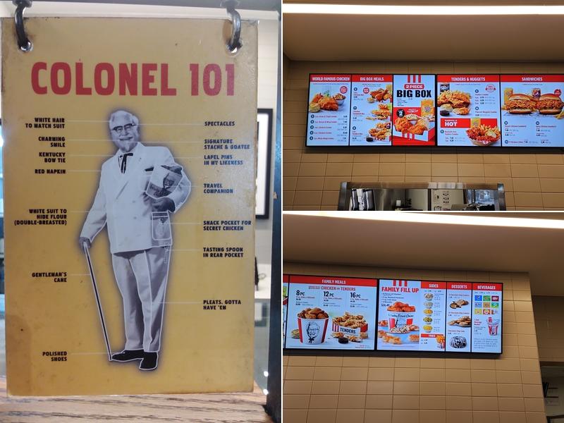 KFC Menu