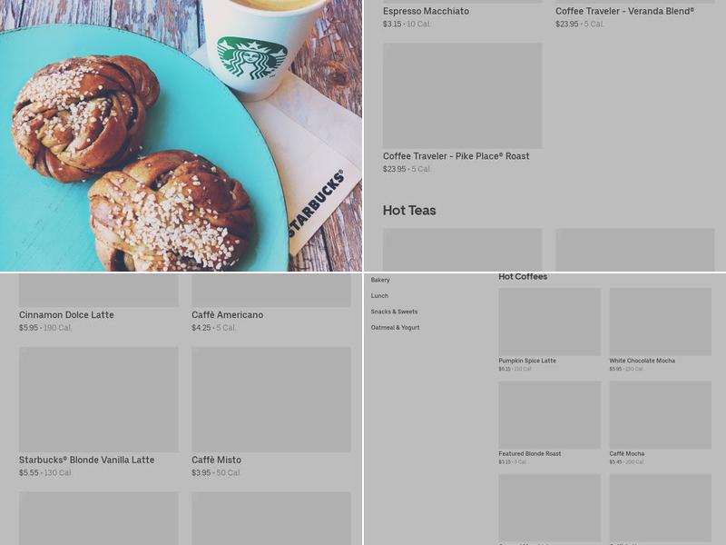Starbucks Menu