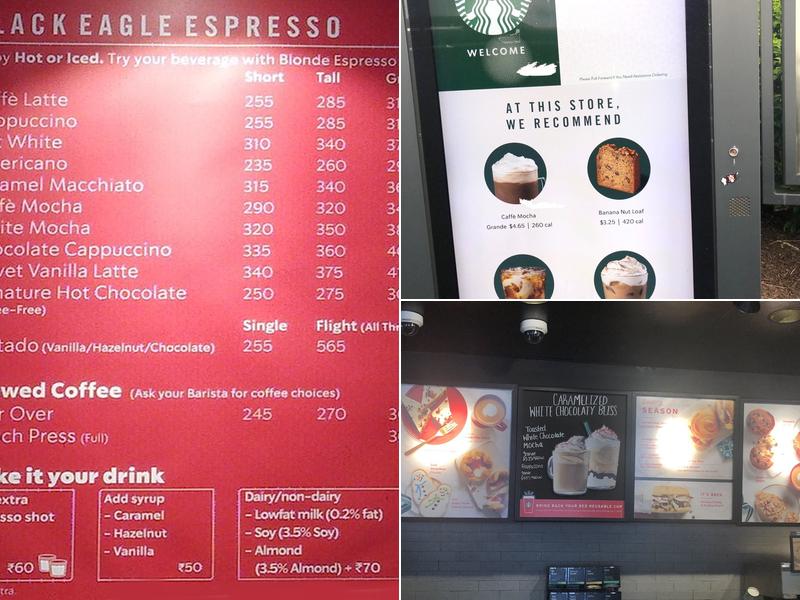 Starbucks Menu