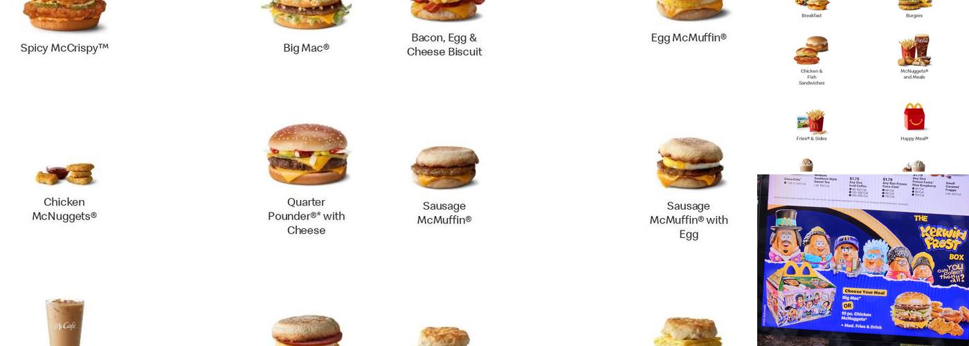 McDonald's Menu