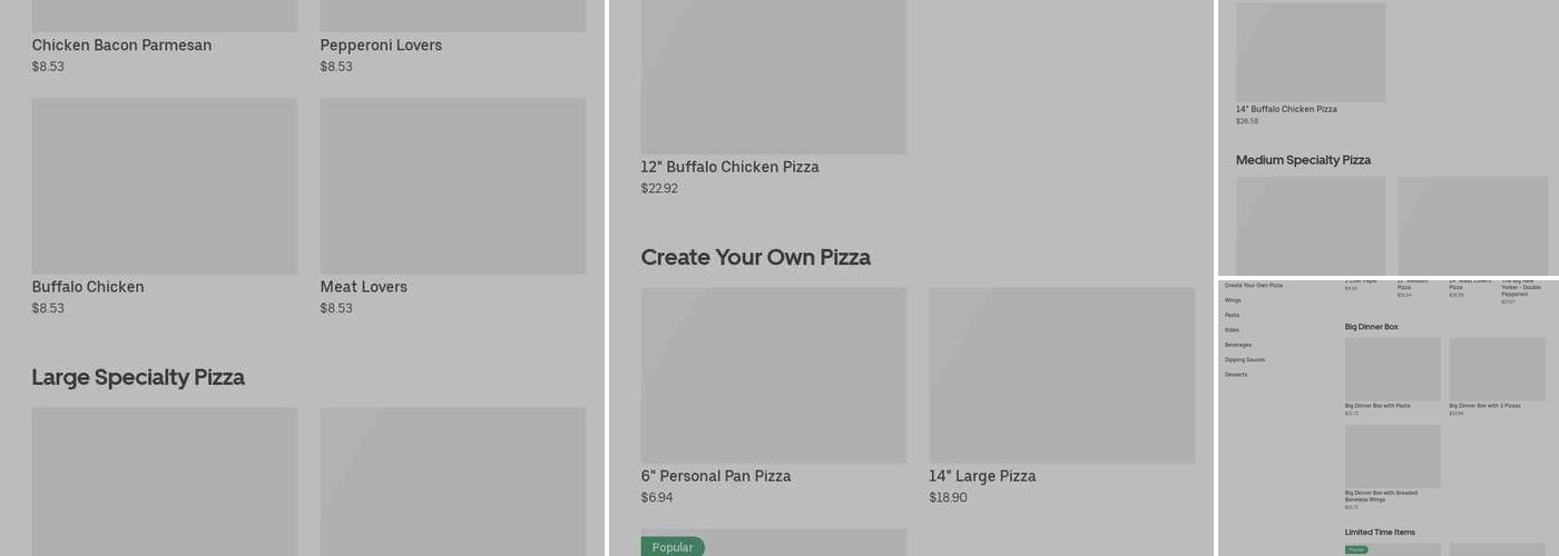 Pizza Hut Menu