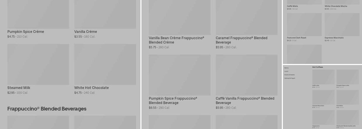 Starbucks Menu
