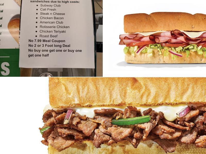 Subway Menu