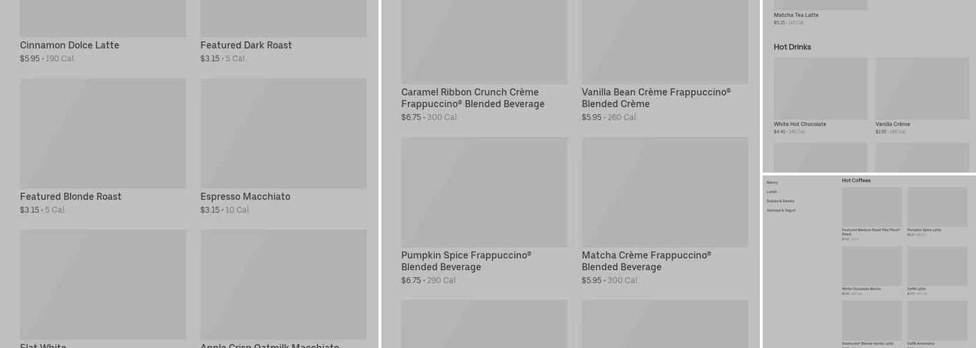 Starbucks Menu