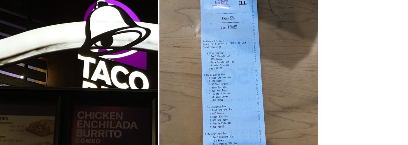 Taco Bell Menu