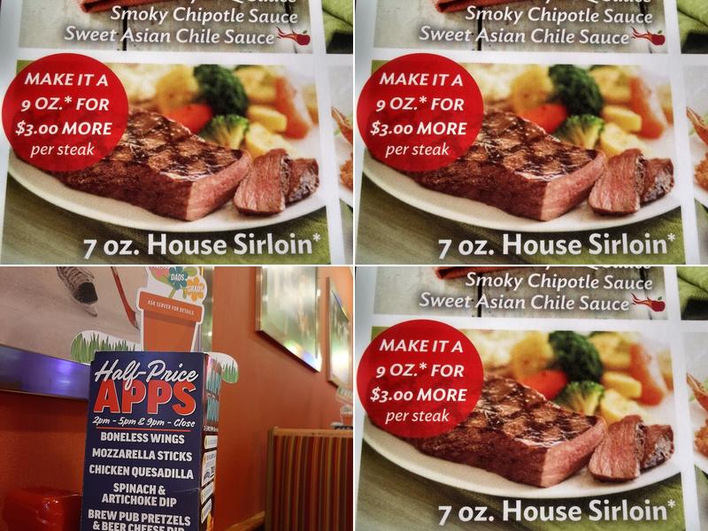 Applebee's Grill + Bar Menu