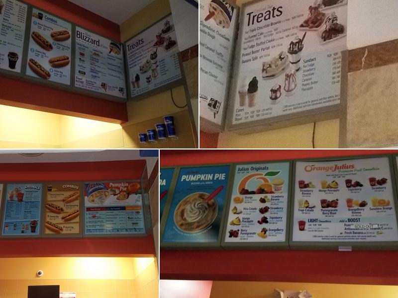 Dairy Queen (Treat) Menu