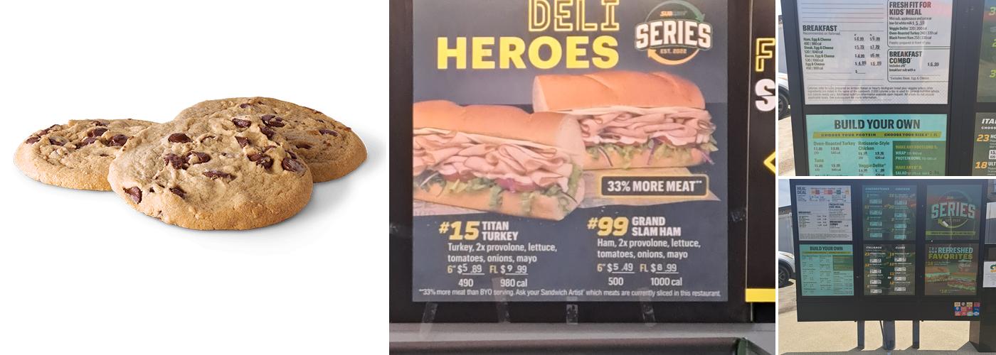 Subway Menu