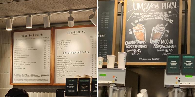 Starbucks Menu