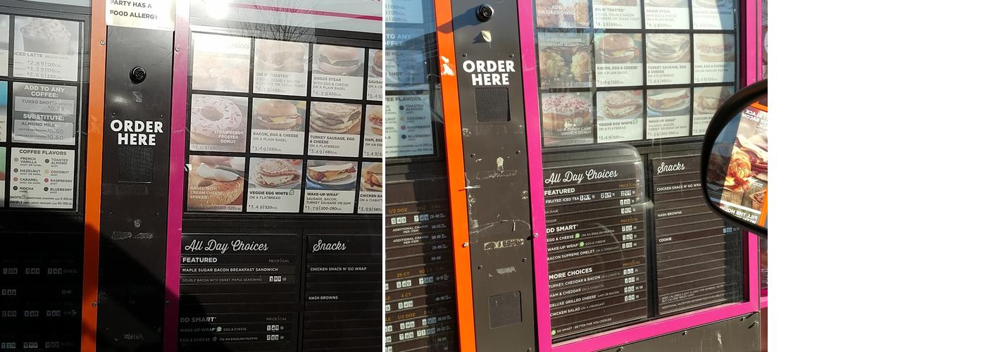 Dunkin' Menu