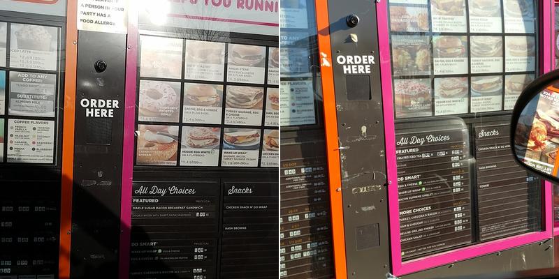 Dunkin' Menu