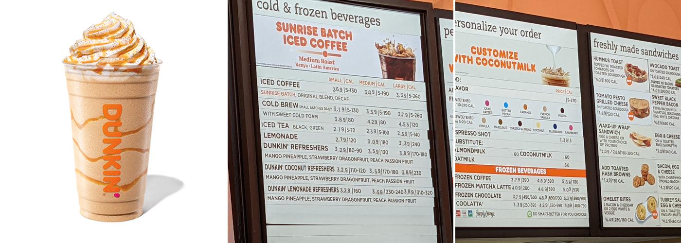 Dunkin' Menu