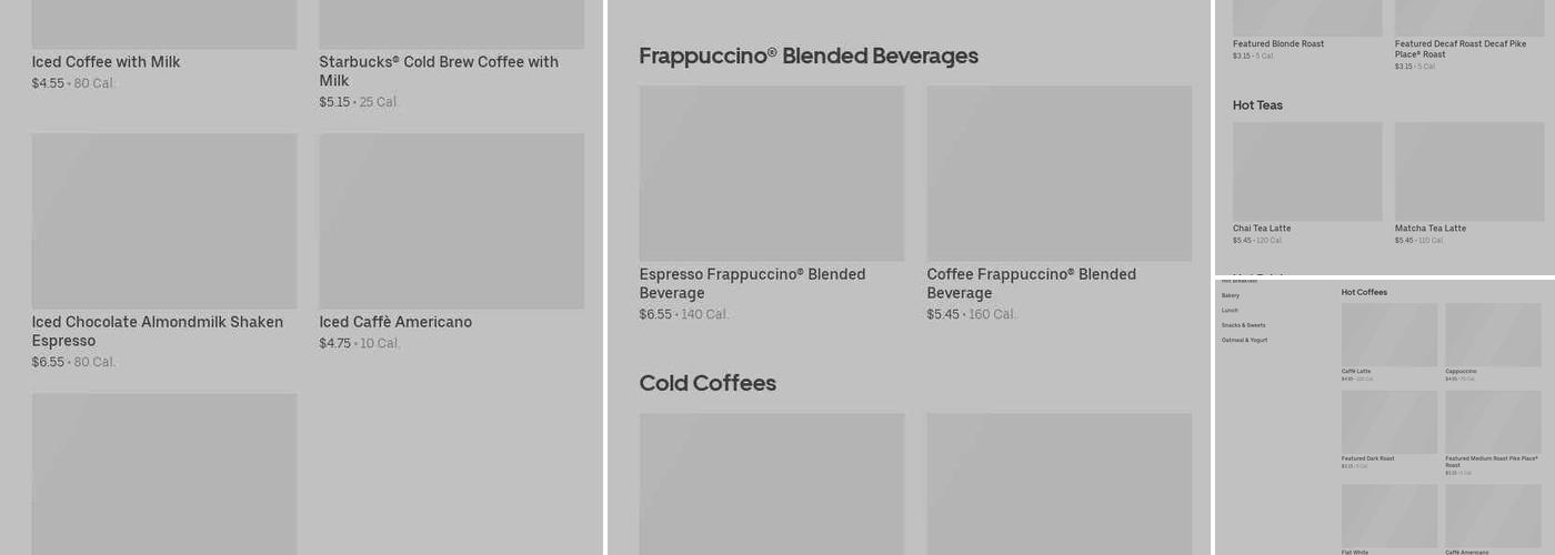 Starbucks Menu