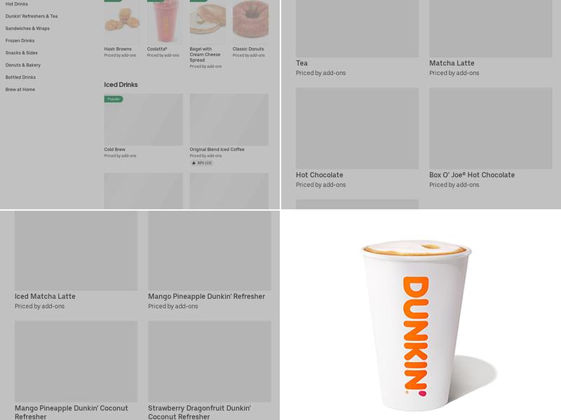 Dunkin' Menu