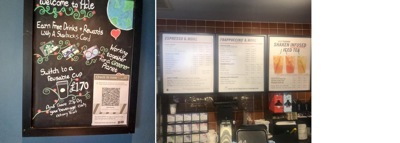 Starbucks Menu