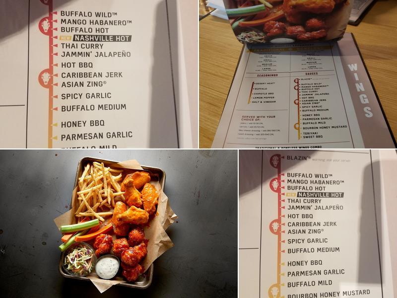 Buffalo Wild Wings Menu