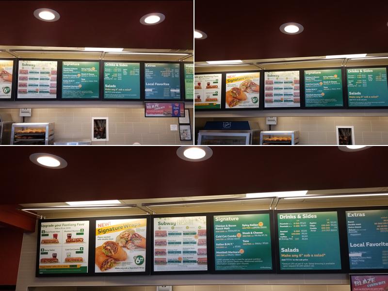 Subway Menu