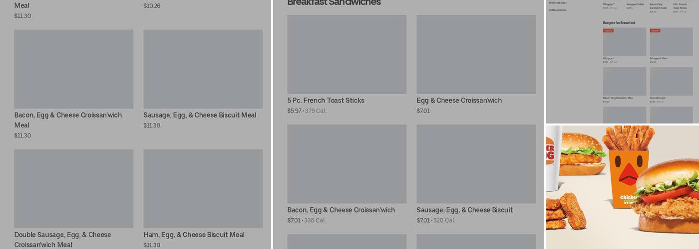 Burger King Menu