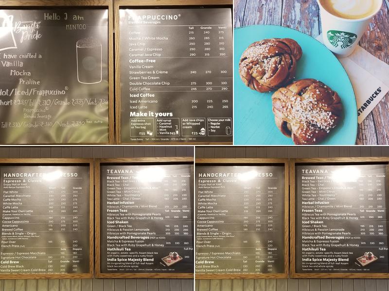 Starbucks Menu