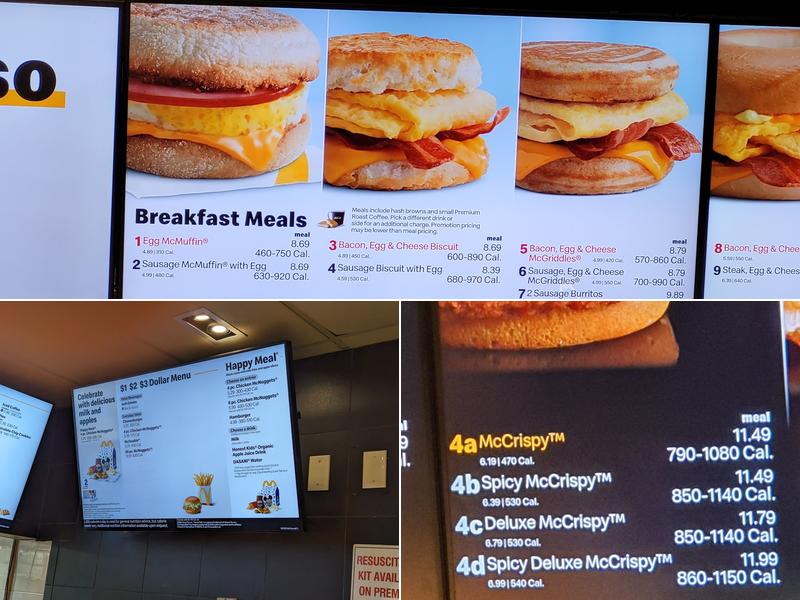 McDonald's Menu