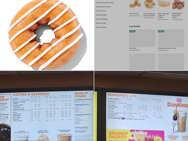 Dunkin' Menu