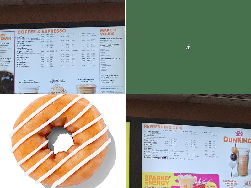 Dunkin' Menu