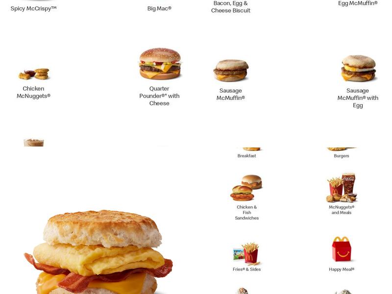 McDonald's Menu