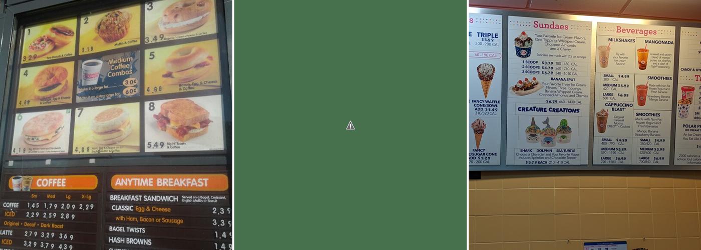 Dunkin' Menu
