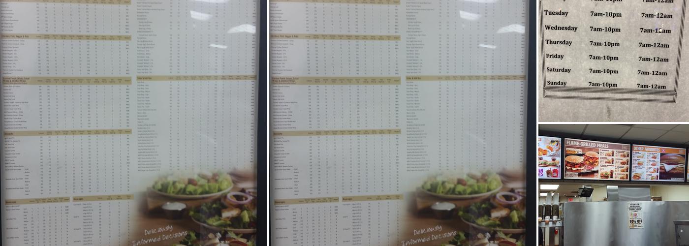 Burger King Menu