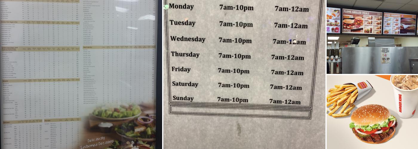 Burger King Menu