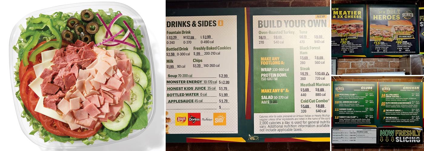 Subway Menu