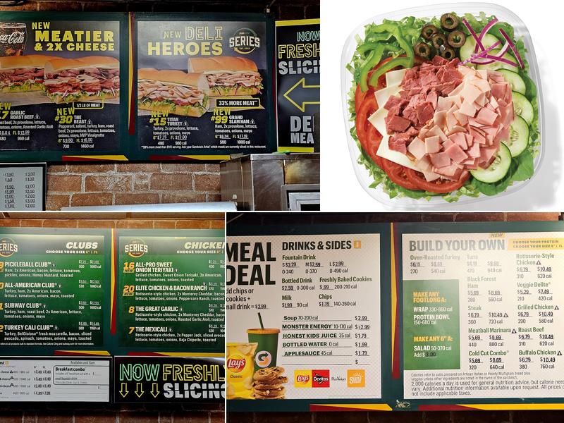 Subway Menu