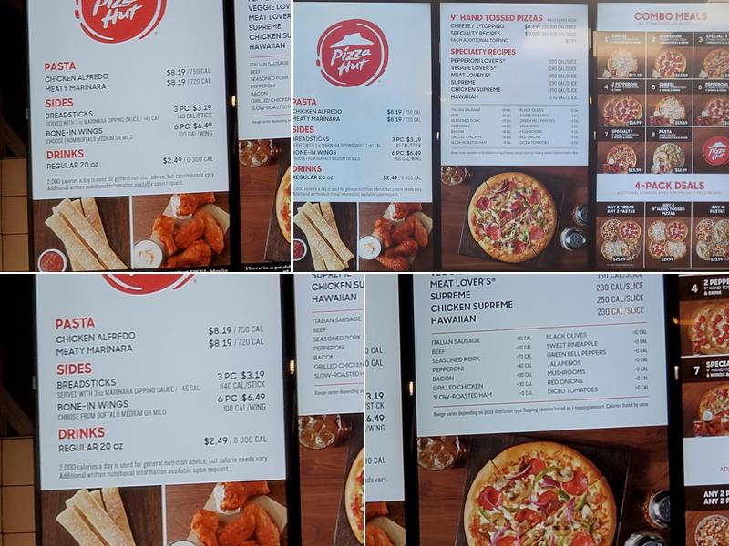Pizza Hut Express Menu