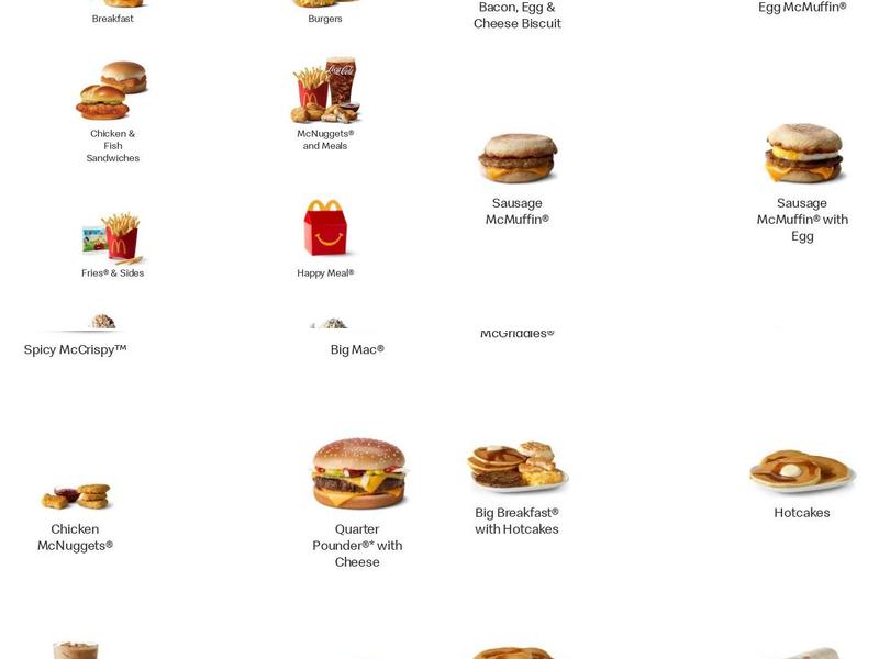 McDonald's Menu