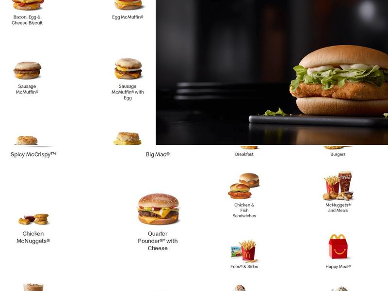 McDonald's Menu