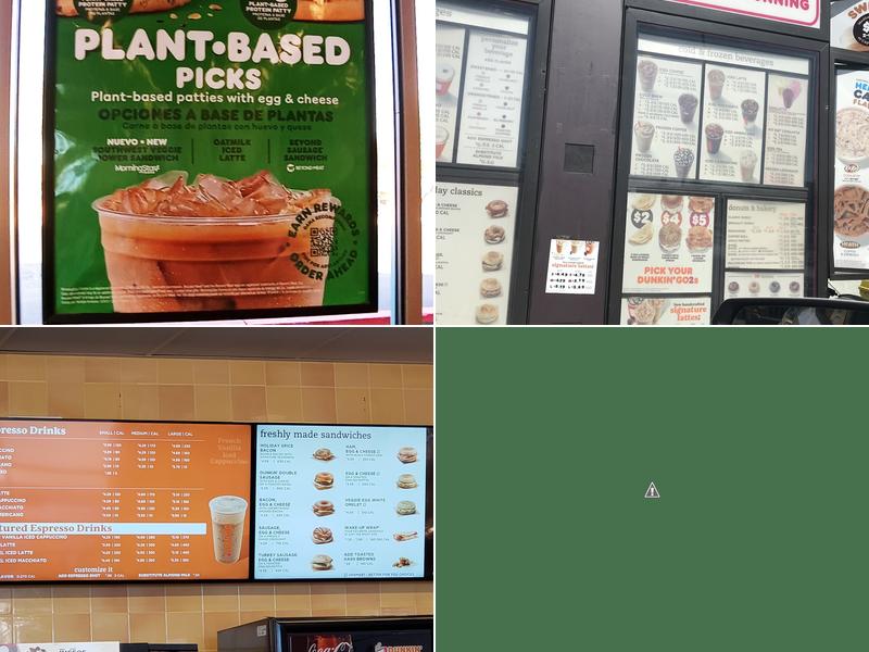 Dunkin' Menu