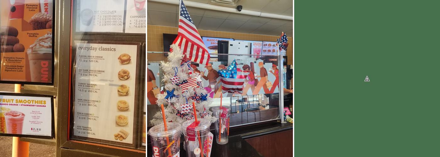 Dunkin' Menu