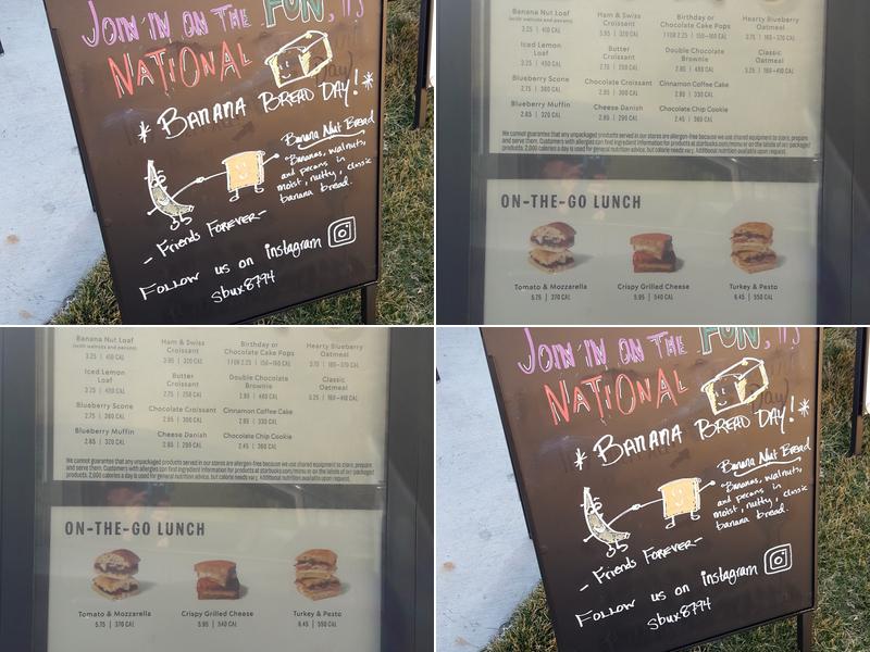 Starbucks Menu