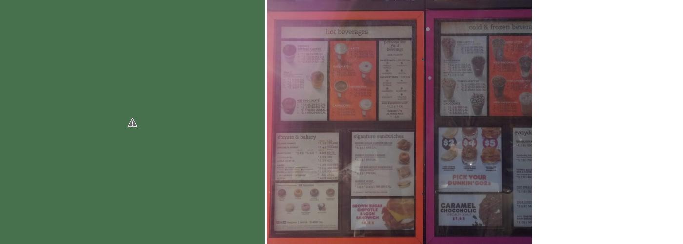 Dunkin' Menu