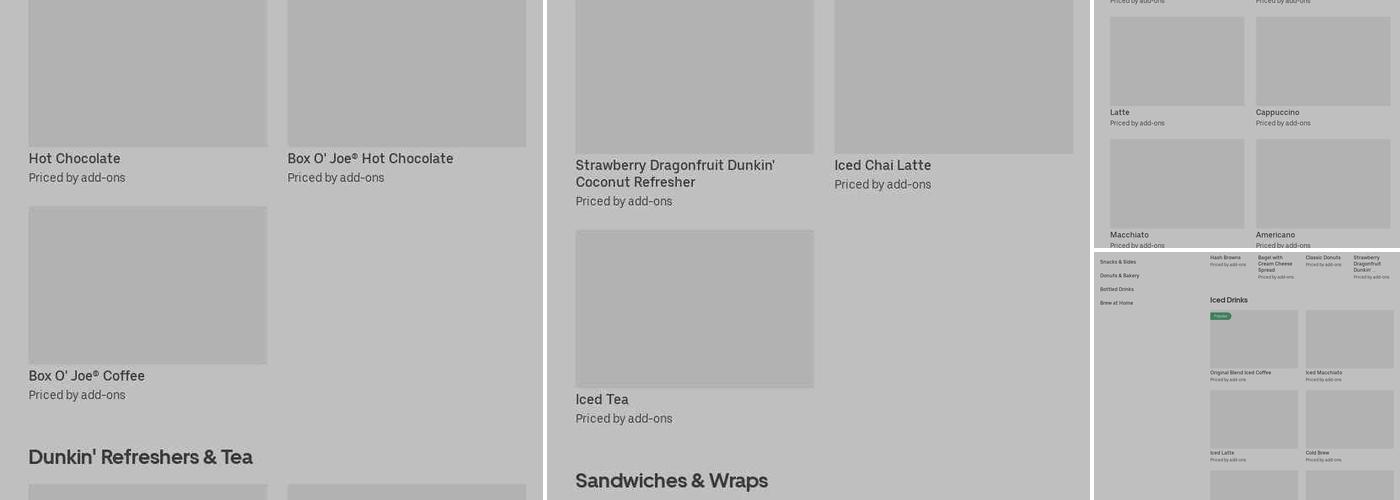 Dunkin' Menu