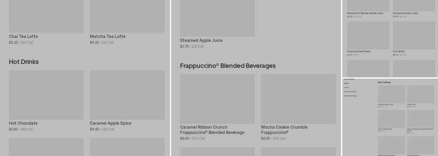 Starbucks Menu