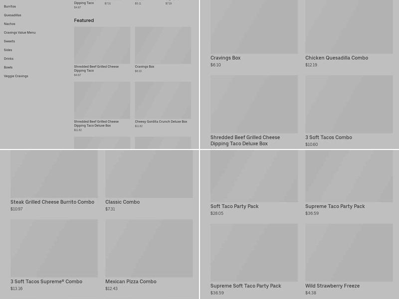 Taco Bell Menu