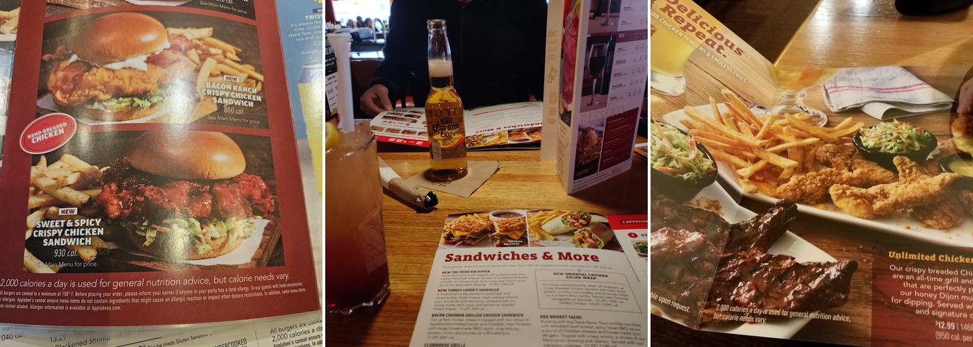 Applebee's Grill + Bar Menu