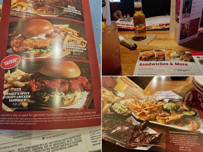 Applebee's Grill + Bar Menu
