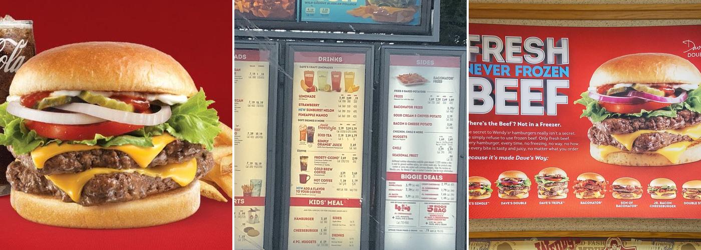 Wendy's Menu